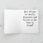 新年の紙吹雪 シーズンカード (内部)