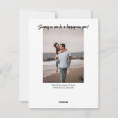新年の結婚報告写真 シーズンカード (裏面)