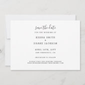 新年の結婚式で鳴り響く日付を除く セーブザデート (裏面)