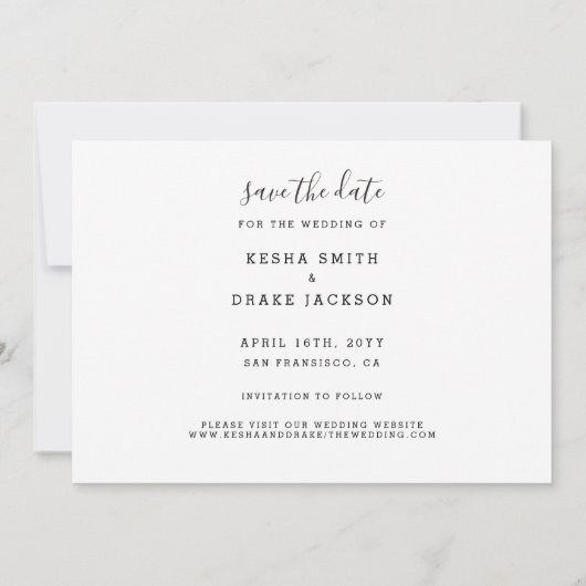 新年の結婚式で鳴り響く日付を除く セーブザデート (裏面)