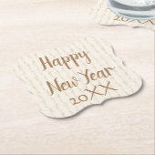 新年の美しい ペーパーコースター (アングル)