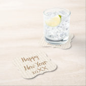 新年の美しい ペーパーコースター (インサイチュ)