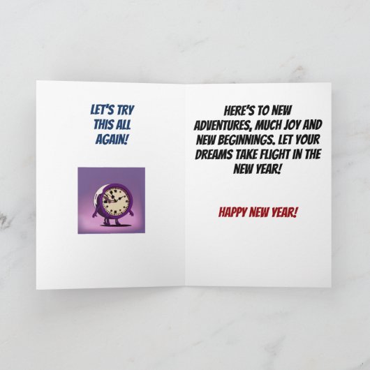 新年の良い方 カード (内部)