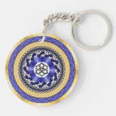 新年の色アクリルキーチェーン キーホルダー (裏面)