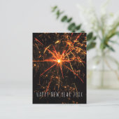 新年の花火の写真 シーズンポストカード (スタンド正面)