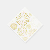 新年の花火デザイン花火の新年の芸術 スタンダードカクテルナプキン (角)