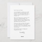 新年の花火バーストエレガントホリデーカード シーズンカード (裏面)