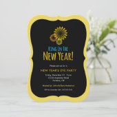 新年の花火リングや輪パーティー 招待状 (スタンド正面)