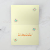 新年の花火大会がブラックで シーズンカード (内部)