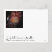 新年の花火大会|過去記事 シーズンポストカード (裏面)