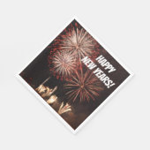 新年の花火 スタンダードランチョンナプキン (角)