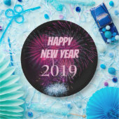 新年の花火 ペーパープレート (パーティー)