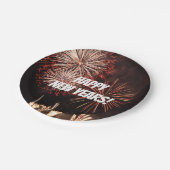 新年の花火 ペーパープレート (アングル)