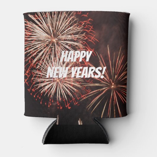 新年の花火 缶クーラー (正面)
