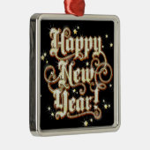 新年の華やかさ メタルオーナメント (右)