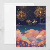 「新年の華やかな祝祭:輝く風船」
シーズンカード (正面/裏面)