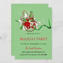 新年の装飾ロリポップ・アートの、クリスマススターInvite 招待状