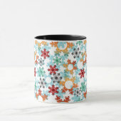 新年の装飾,クリスマス,新年,雪 マグカップ (中央)