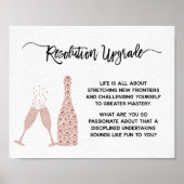 新年の誕生日への励まし モチベーション ポスター (正面)