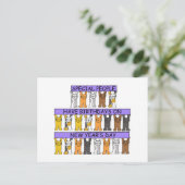 新年の誕生日猫 シーズンポストカード (スタンド正面)