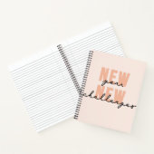 新年の課題の感動的ことわざ ノートブック (内部)