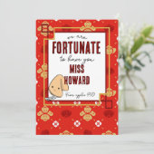 新年の贈り物を中国のお迎え致します 招待状 (スタンド正面)