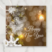 新年の贈り物ラベル フェイバータグ (正面)