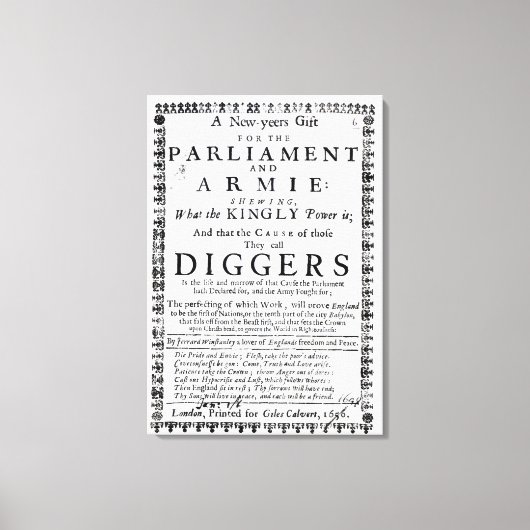 新年の贈り物 キャンバスプリント (正面)