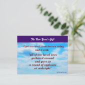 新年の贈り物 - 天からのメッセージ シーズンポストカード (スタンド正面)