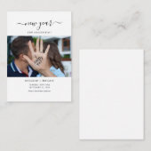 新年の開始写真の日付を保存 ノートカード (正面/裏面)