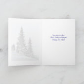 新年の雪 – 母とパパの詩 シーズンカード (内部)