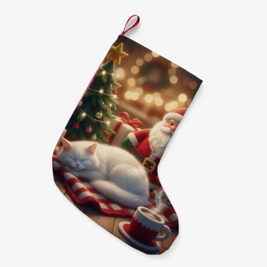 新年の雰囲気 スモールクリスマスストッキング (正面 (吊り時))