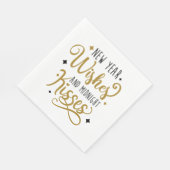 新年の願いと真夜中のキス スタンダードランチョンナプキン (角)