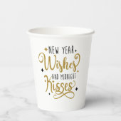 新年の願いと真夜中のキス 紙コップ (裏面)