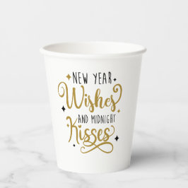 新年の願いと真夜中のキス 紙コップ