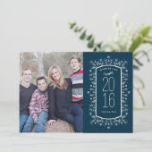 新年の願いの休日の写真カード シーズンカード (スタンド正面)