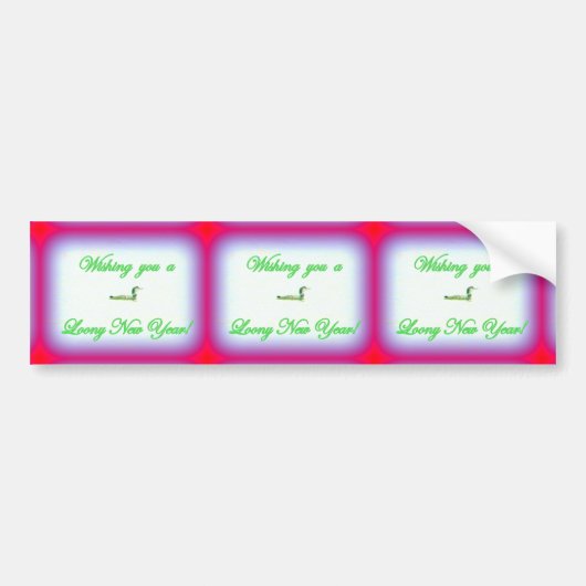 新年の願い バンパーステッカー (正面)