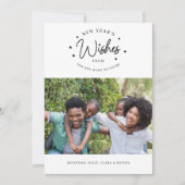 新年の願い、新しい自宅住所2写真 シーズンカード (正面)