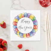 新年の風船 スタンダードランチョンナプキン (インサイチュ)