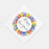 新年の風船 スタンダードランチョンナプキン (角)