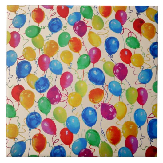 新年の風船 タイル (正面)