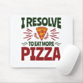 新年の食べ決定はピザを増やす マウスパッド (マウス)