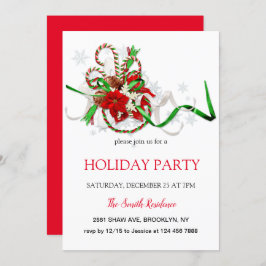 新年の飾りロリポップ・アートの、クリスマススター 招待状