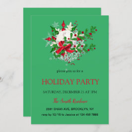 新年の飾り、クリスマスの星の招待状 招待状