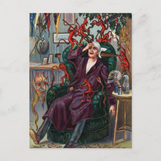 新年の鬼のはがき シーズンポストカード (正面)