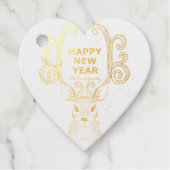 新年の魔法白黒トナカイ フェイバータグ (正面)