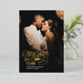 「新年の鳴り声」婚約発表 箔シーズンカード (立ち正面)