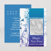 （新年の）おめでとう（しほうスクリーン） 招待状 (正面/裏面)