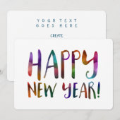 新年の《写真》ぼけ味 招待状 (正面/裏面)