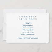 新年の《写真》ぼけ味 招待状 (裏面)